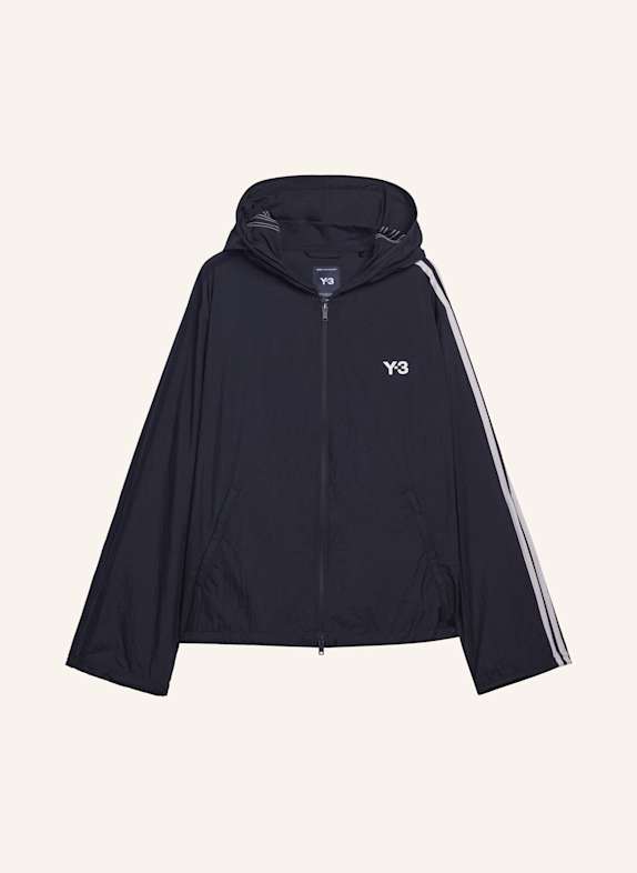 Y-3 Y-3 NYLON WIRED 3-STREIFEN TRACK TOP SCHWARZ