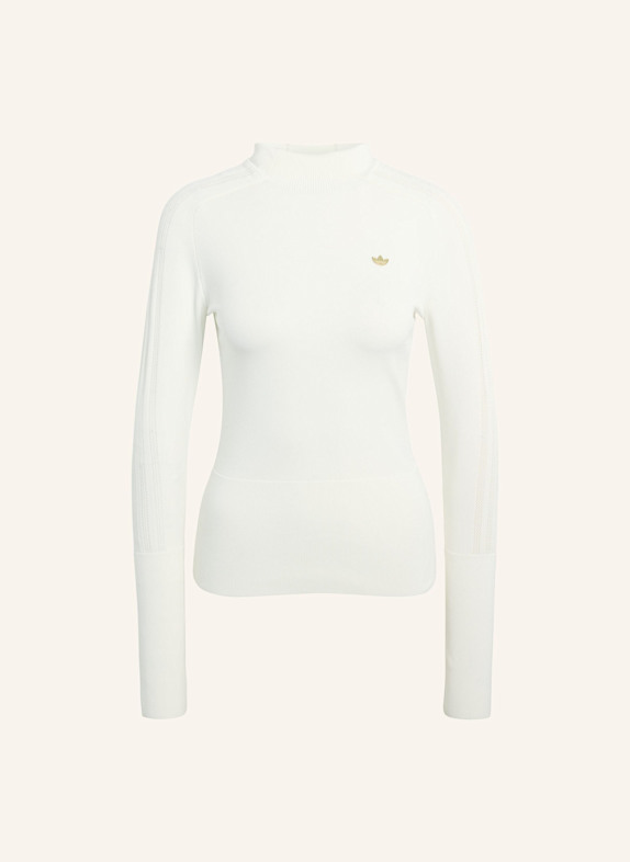 adidas Originals KNITTED HOODED LONG SLEEVE PULLOVER WEISS