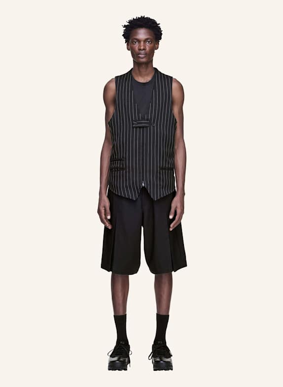 Y-3 Y-3 SPORT UNIFORM SHORTS MIT FALTEN SCHWARZ