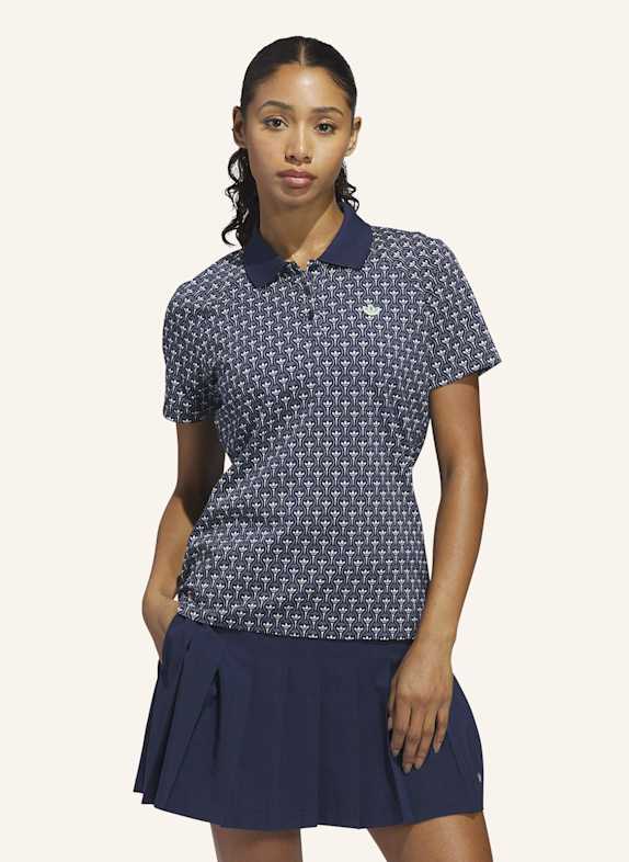 adidas ORIGINALS ALL OVER TREFOIL POLOSHIRT WEISS