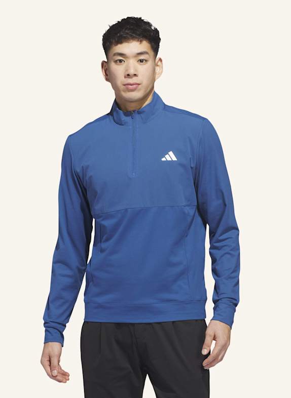 adidas ULTIMATE365 TOUR PULLOVER, REISSVERSCHLUSS BIS ZUR BRUST BLAU