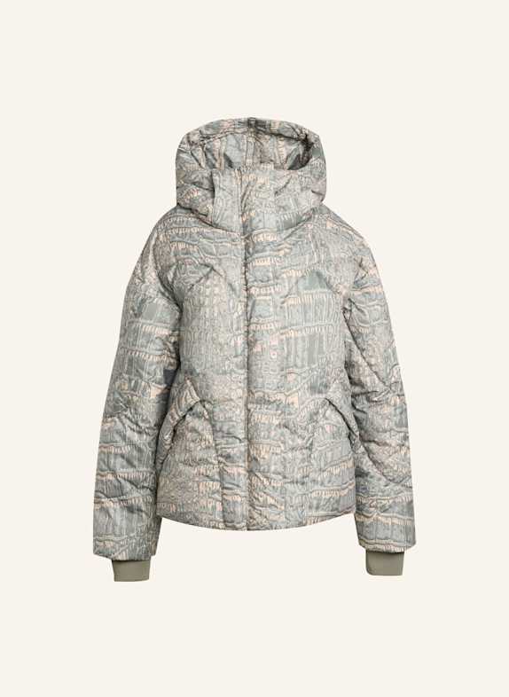 adidas by Stella McCartney ADIDAS BY STELLA MCCARTNEY MID LENGTH PADDED WINTERJACKE MIT PRINT ROSA/ GRAU/ GRÜN