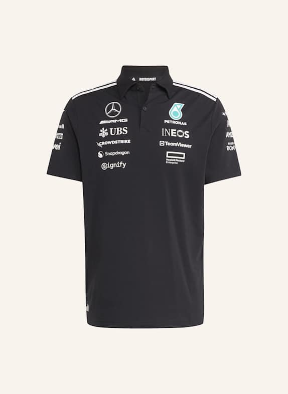 adidas MERCEDES - AMG PETRONAS FORMULA ONE TEAM POLOSHIRT SCHWARZ/ WEISS