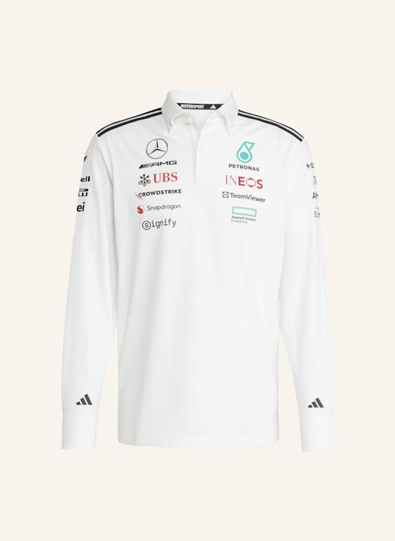 adidas MERCEDES - AMG PETRONAS FORMULA ONE TEAM POLOSHIRT WEISS/ SCHWARZ