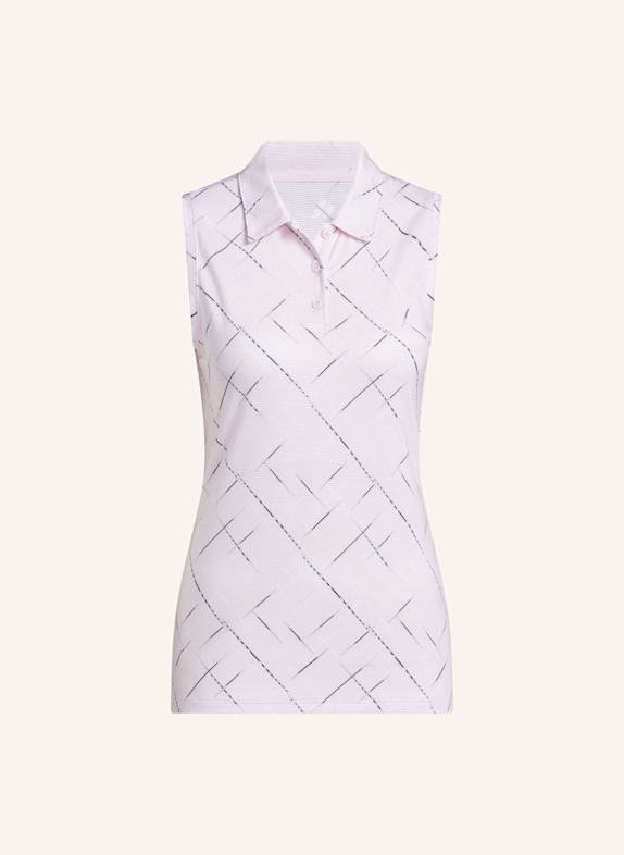 adidas ULTIMATE365 PRINTED SLEEVELESS POLOSHIRT ROSA