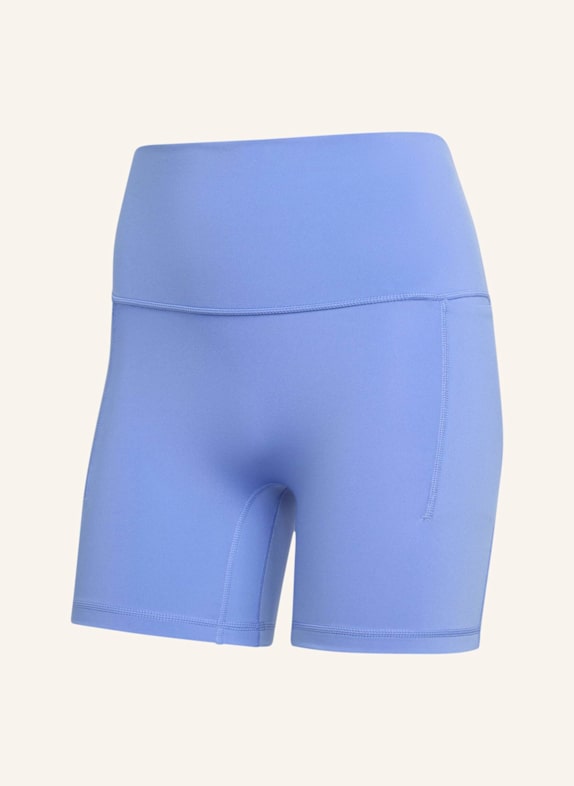 adidas 3-STREIFEN STUDIO ALL ME BOOTY LEGGINGS, KURZ BLAU