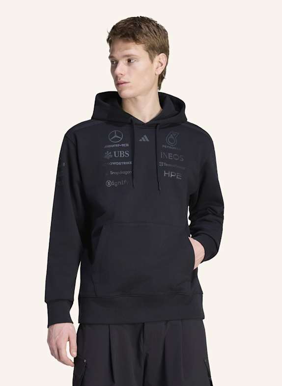 adidas MERCEDES - AMG PETRONAS FORMULA 1 TEAM NIGHT DRIVER HOODIE SCHWARZ