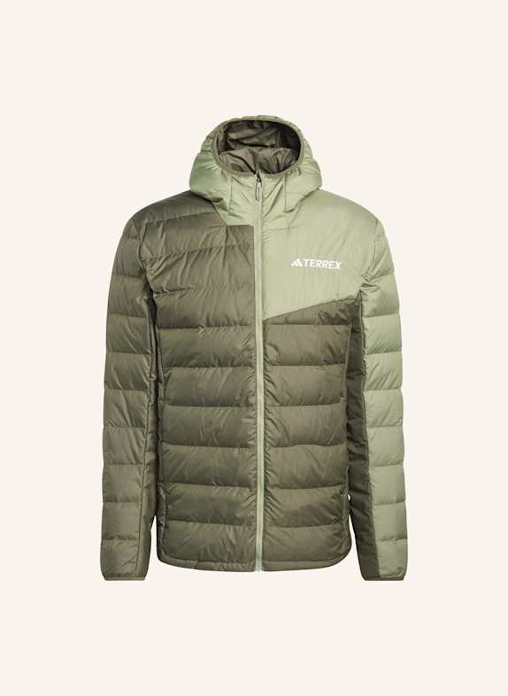 adidas TERREX TERREX MULTI LIGHT DOWN CLIMAWARM KAPUZENJACKE OLIV/ GRÜN