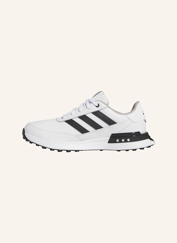 adidas S2G SPIKELESS LEATHER 24 GOLFSCHUH WEISS/ SCHWARZ/ GRAU