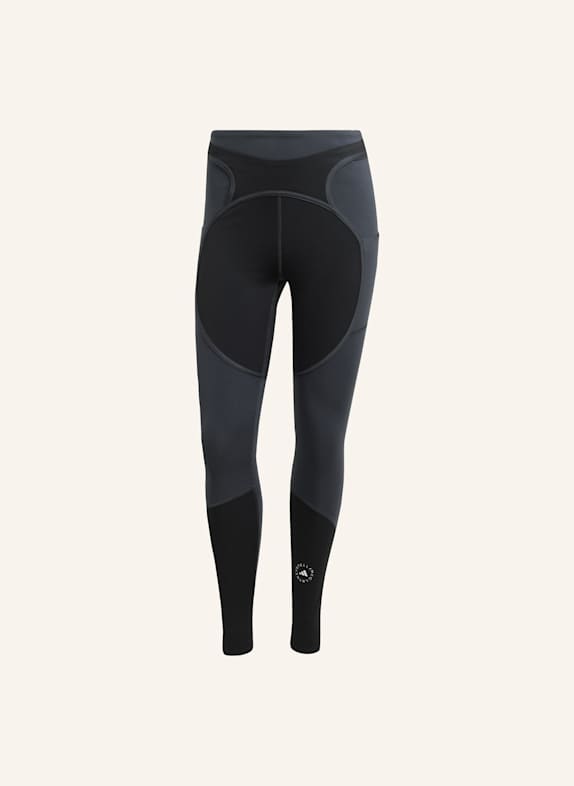 adidas by Stella McCartney ADIDAS BY STELLA MCCARTNEY TWO-TONE LEGGINGS SCHWARZ/ GRAU