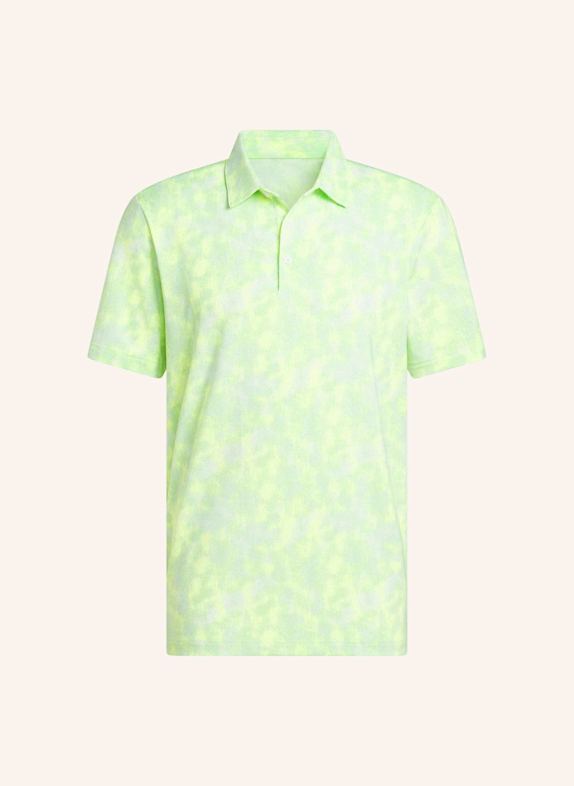adidas ULTIMATE365 TEXTURED POLOSHIRT MIT PRINT WEISS/ NEONGRÜN