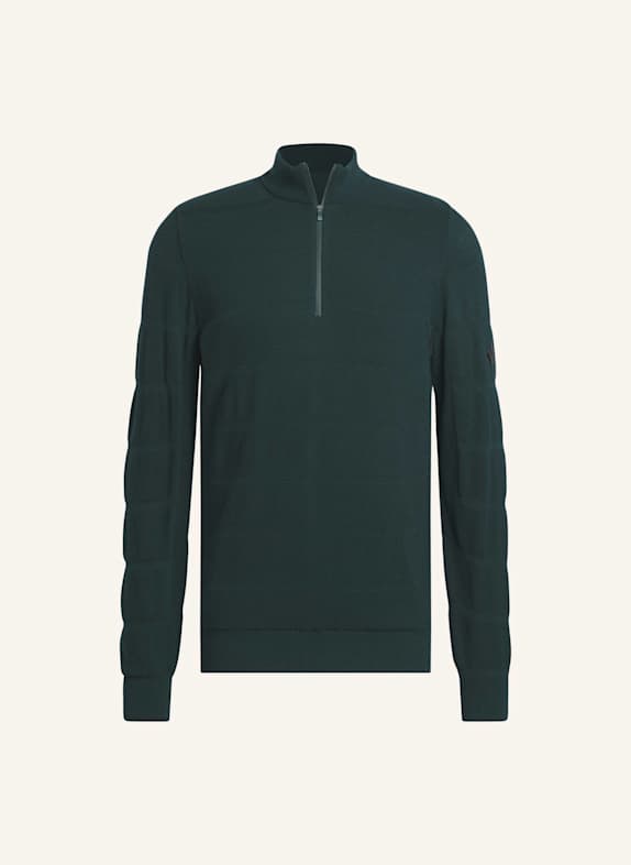 adidas ULTIMATE365 TOUR WIND KNIT QUARTER-ZIP. GRÜN