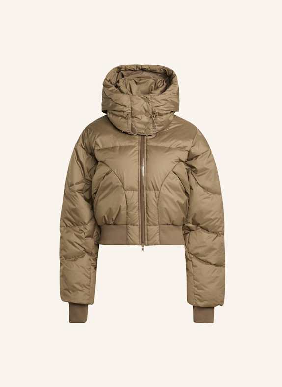 adidas by Stella McCartney ADIDAS BY STELLA MCCARTNEY CROPPED PADDED WINTERJACKE BRAUN
