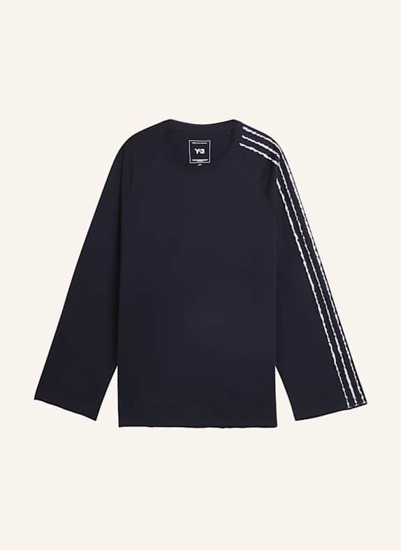 Y-3 Y-3 RAW EDGE 3-STREIFEN LONGSLEEVE SCHWARZ