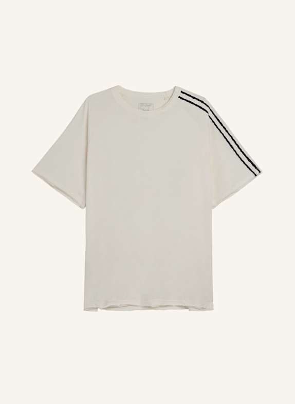 Y-3 Y-3 RAW EDGE 3-STREIFEN T-SHIRT WEISS