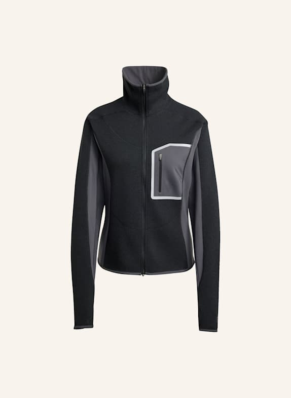 adidas by Stella McCartney ADIDAS BY STELLA MCCARTNEY CLIMAWARM RUNNING FULL-ZIP MIDLAYER SCHWARZ