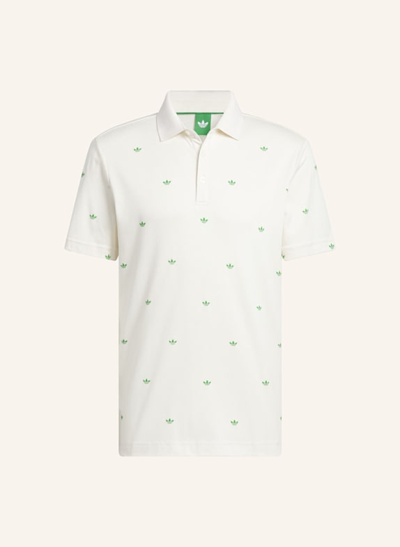 adidas ORIGINALS PRINTED TREFOIL POLOSHIRT WEISS