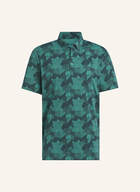adidas GO-TO PRINTED POLOSHIRT TÜRKIS/ GRÜN