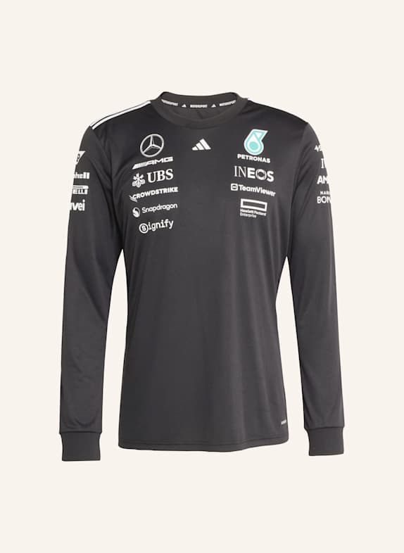 adidas MERCEDES - AMG PETRONAS FORMULA ONE TEAM DRIVER LONGSLEEVE SCHWARZ/ WEISS