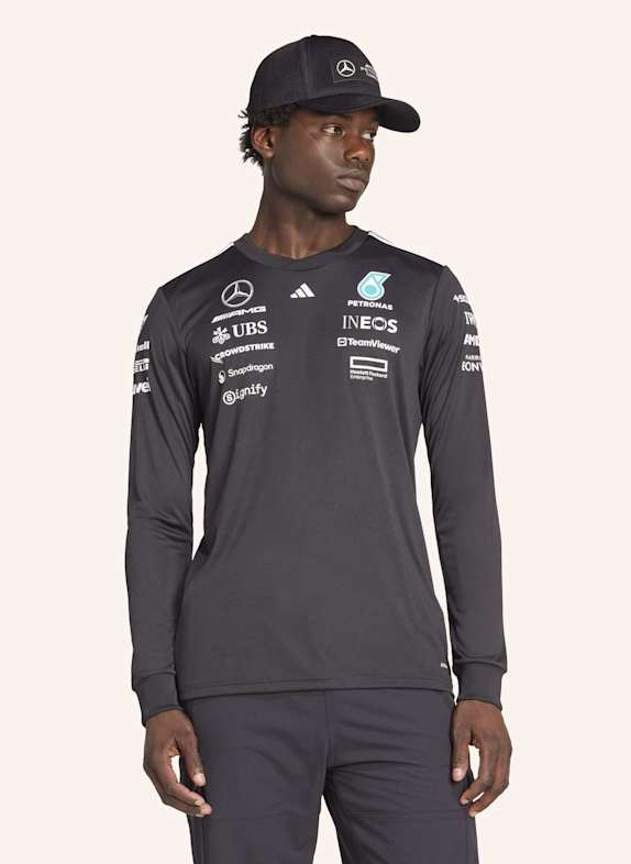 adidas MERCEDES - AMG PETRONAS FORMULA ONE TEAM DRIVER LONGSLEEVE SCHWARZ/ WEISS