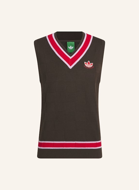 adidas ORIGINALS KNIT WESTE BRAUN