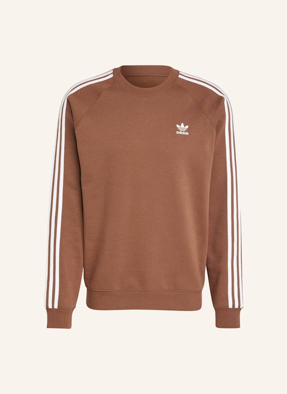 adidas Originals ADICOLOR CLASSICS 3-STREIFEN SWEATSHIRT BRAUN