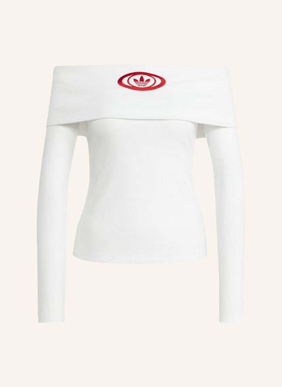 adidas Originals Off-Shoulder-Longsleeve WEISS