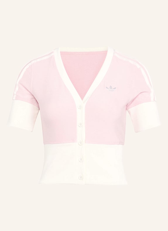 adidas Originals HEMD MIT V-AUSSCHNITT UND KNOPFLEISTE ROSA