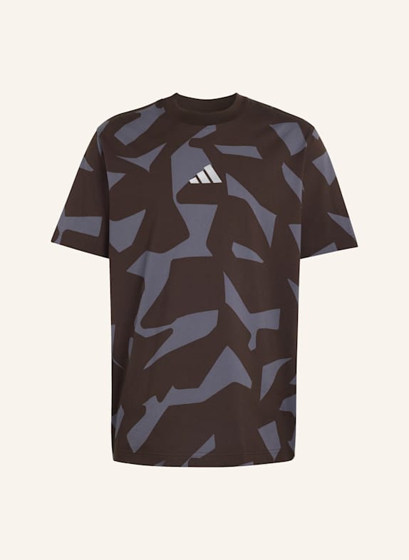 adidas AMG CAMO SHORT SLEEVE T-SHIRT BRAUN/ GRAU