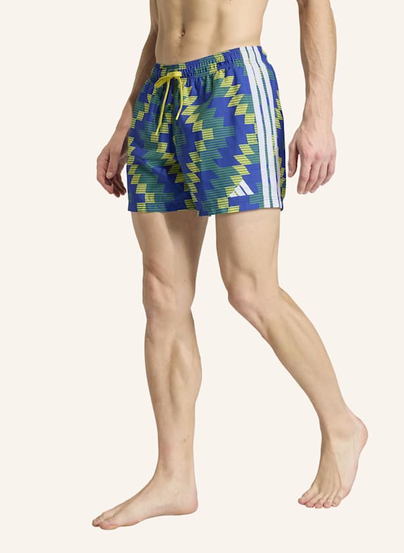 adidas Badeshorts FOOTBALL-INSPIRED GRAPHIC 5INCH GELB/ WEISS