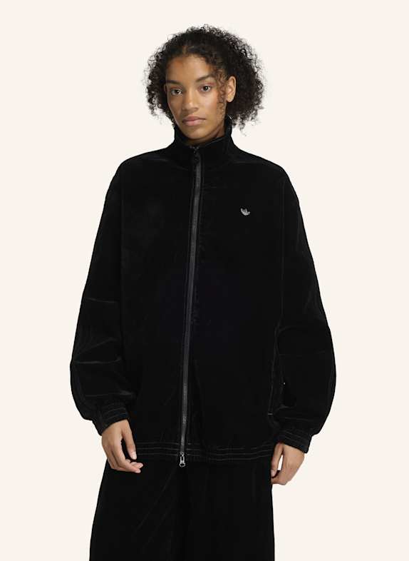 adidas Originals BRUSHED TWILL OVERSIZED FIREBIRD TRACK TOP SCHWARZ