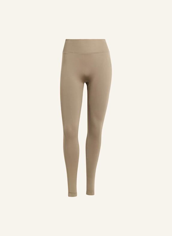 adidas WORKOUT ESSENTIALS KNIT SCRUNCH 7/8 LEGGINGS BRAUN