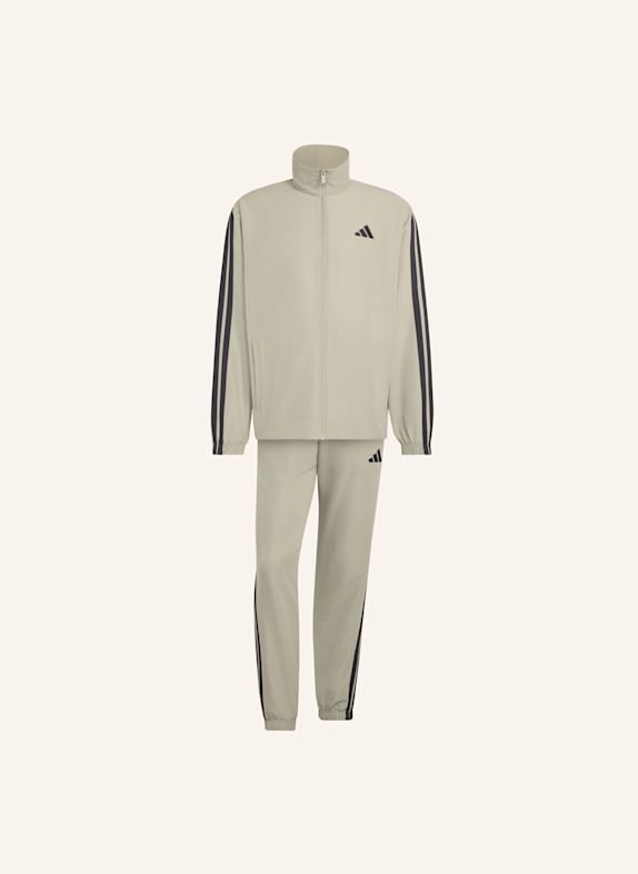 adidas 3-STREIFEN WOVEN TRAININGSANZUG BRAUN