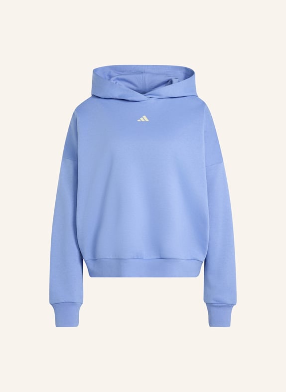 adidas 3-STREIFEN STUDIO HOODIE BLAU