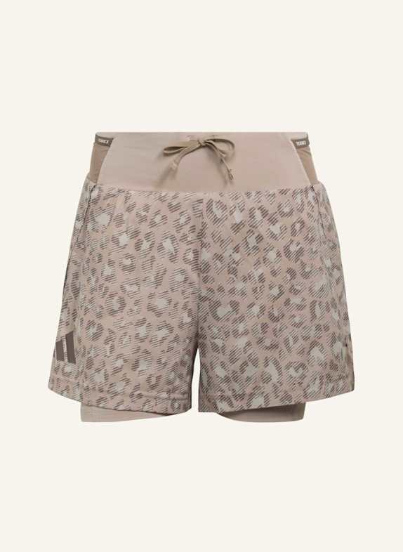 adidas TERREX TERREX XPLORIC 2IN1 SHORTS PRINTED BEIGE/ BRAUN