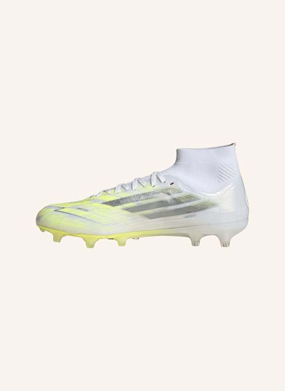 adidas F50 SPARKFUSION PRO MID CUT FIRM GROUND / ARTIFICIAL GROUND FUSSBALLSCHUHE WEISS/ GRAU/ GELB