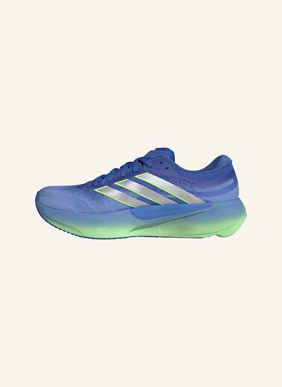 adidas SUPERNOVA SOLUTION 3 LAUFSCHUHE BLAU/ SILBER/ NEONGRÜN
