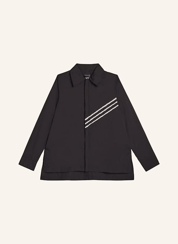 Y-3 Y-3 RAW EDGE 3-STREIFEN HEMD SCHWARZ
