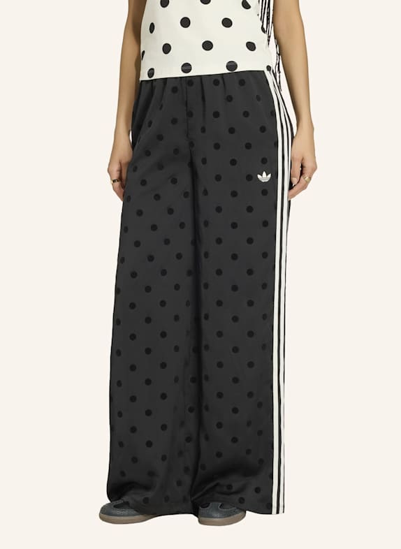 adidas Originals Track Pants SATIN POLKA DOTS WIDE LEG SCHWARZ