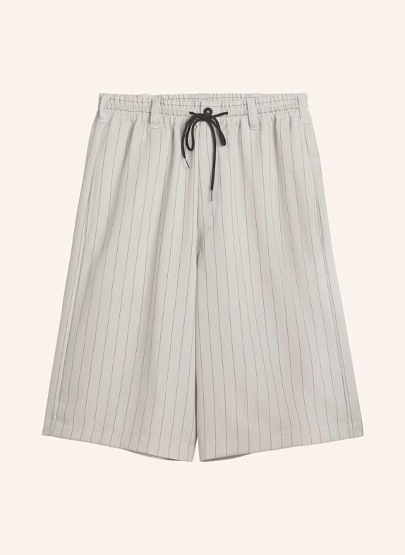Y-3 Y-3 SPORT UNIFORM SHORTS MIT NADELSTREIFEN GRAU