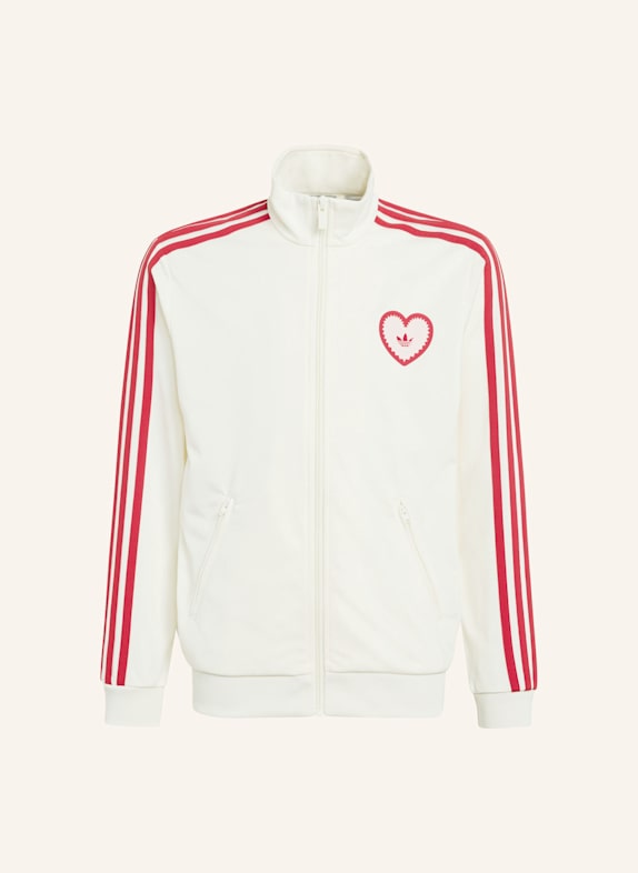 adidas Originals FIREBIRD HEART ORIGINALS JACKE, LOCKER GESCHNITTEN WEISS/ ROT
