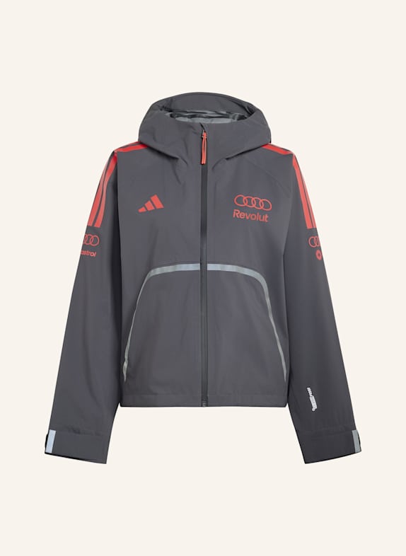 adidas AUDI REVOLUT F1 TEAM MECHANICS REGENJACKE SCHWARZ/ ROT