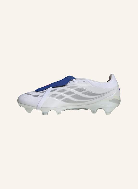 adidas PREDATOR PRO FOLD-OVER TONGUE FIRM GROUND FUSSBALLSCHUH WEISS/ BLAU