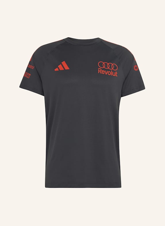 adidas AUDI REVOLUT F1 TEAM MECHANICS T-SHIRT SCHWARZ/ ROT