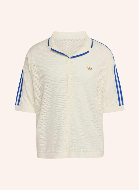 adidas Originals RESORT HEMD, GEWIRKTES MATERIAL WEISS