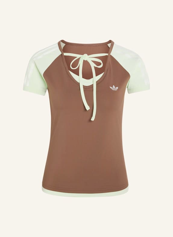 adidas Originals ADIDAS ORIGINALS SUMMER GLOW VINTAGE T-SHIRT BRAUN/ GRÜN