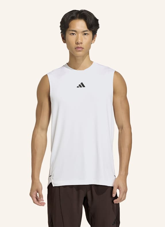 adidas D4T PRIMELIFT 3-STREIFEN TANKTOP WEISS