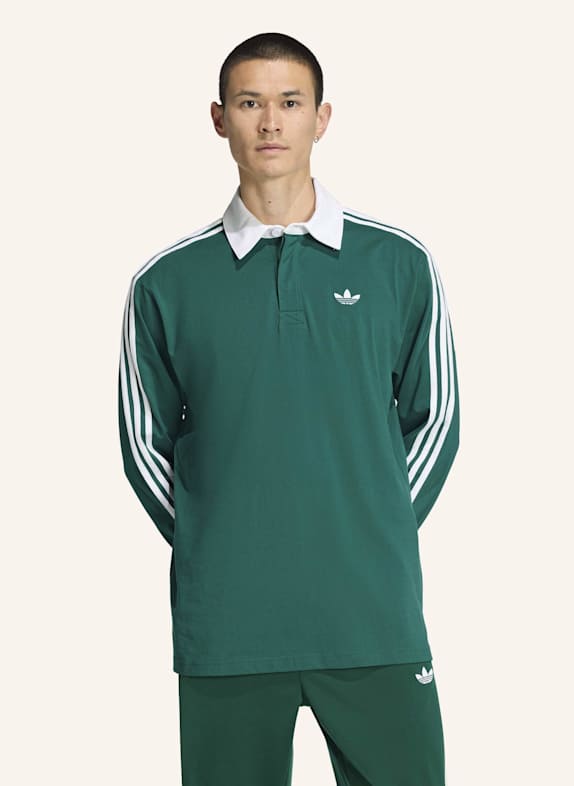adidas Originals Rugbyshirt 3-STREIFEN GRÜN