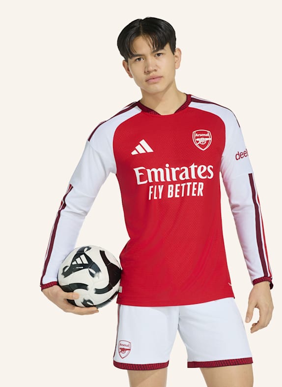 adidas FC ARSENAL 26/27 AUTHENTIC HEIMTRIKOT, LANGÄRMELIG ROT