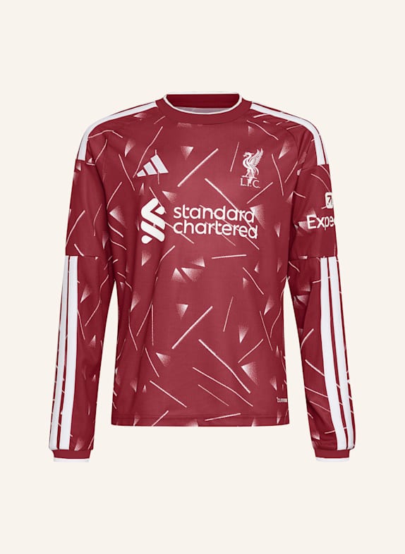 adidas FC LIVERPOOL 26/27 KIDS HEIMTRIKOT, LANGÄRMELIG ROT